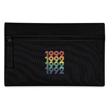 Cool Retro 1992, 30 Jahre alt, Geschenk zum 30. Geburtstag - Federtasche - Schwarz - Vorne