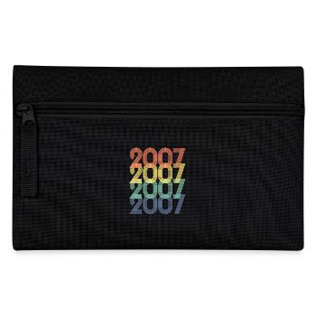 Cool Retro 2007, 16 Years Old, 16th Birthday Teens - Pencil Case - black - Front