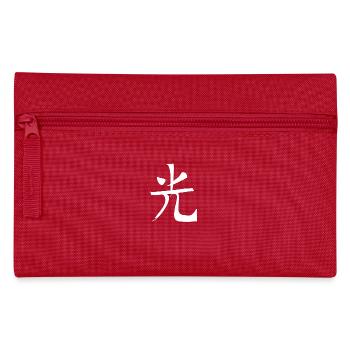 Purity Chinese Script Character Symbol - Pencil Case - red - Front