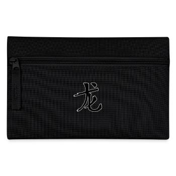 Symbole de caractère d’écriture chinoise dragon - Trousse - noir - Devant