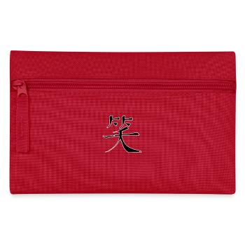 Laughter Chinese Script Character Symbol - Pencil Case - red - Front