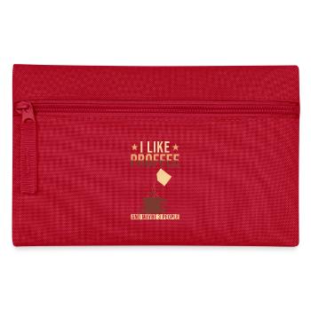 Proffee Saying Protein Coffee Funny Proffee - Pencil Case - red - Front