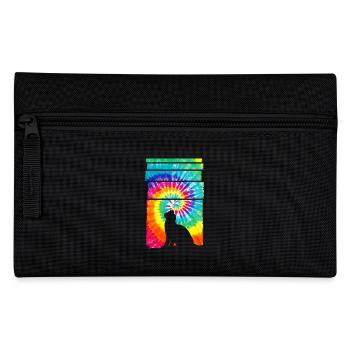 Cat Hippie Tie Dye - Federtasche - Schwarz - Vorne