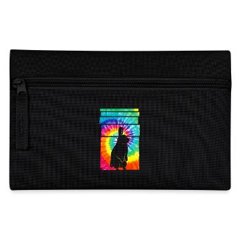 Rabbit Hippie Tie Dye - Federtasche - Schwarz - Vorne