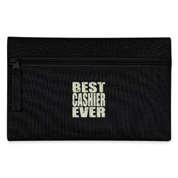 Best Cashier ever Cashier Gift - Pencil Case - black - Front
