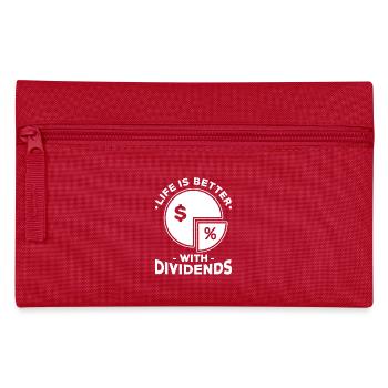 Dividend Shareholder Shares - Pencil Case - red - Front