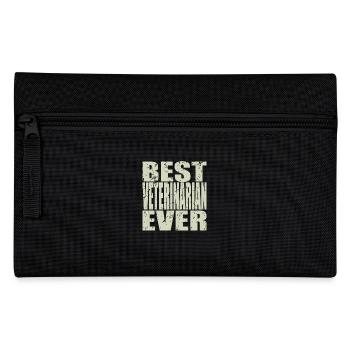 Best Tierarzt ever Tierarzt Geschenk - Federtasche - Schwarz - Vorne