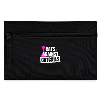 Chats contre Catcalls Chats Catcalling Féministe - Trousse - noir - Devant