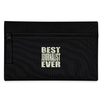 Meilleur journaliste de tous les temps Cadeau de journaliste - Trousse - noir - Devant