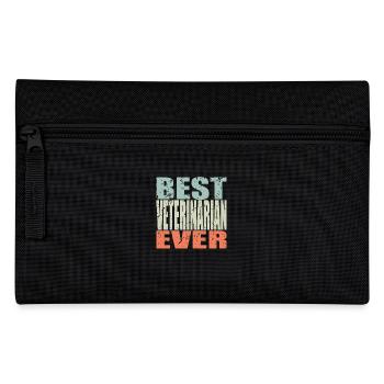 Best Tierarzt ever Tierarzt Geschenk - Federtasche - Schwarz - Vorne