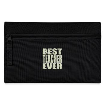 Best Lehrer ever Lehrer Geschenk - Federtasche - Schwarz - Vorne