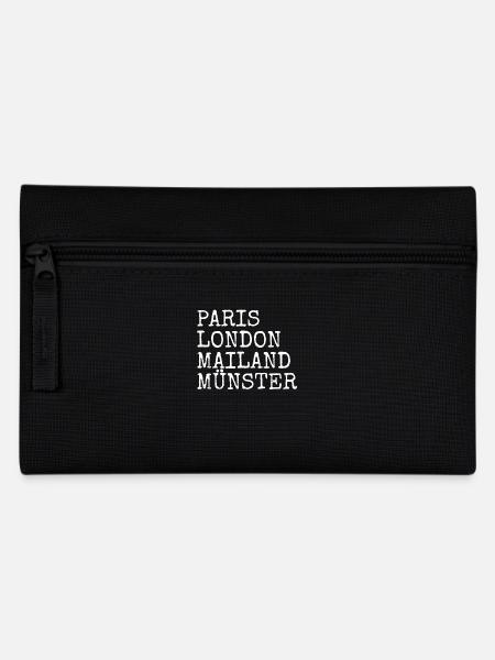 Münster Paris London Mailand Ich Liebe Münsterland - Federtasche - Schwarz