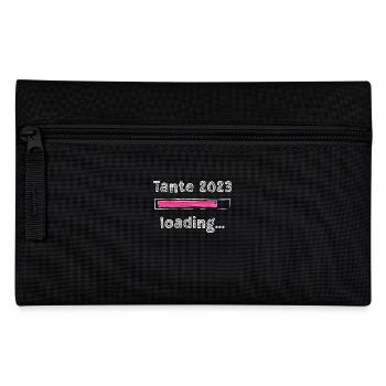 Tante 2023 loading Nichte Neffe Baby Tanten - Federtasche - Schwarz - Vorne