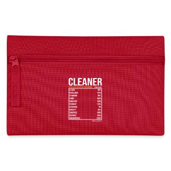 Cleaner Cleaning Lady Cleaner Saying - Pencil Case - red - Front