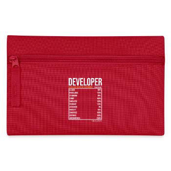 Developer Software Developer Computer Scientist Coder - Pencil Case - red - Front