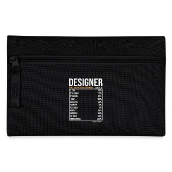 Designer tageswerte Lustiger Designer - Federtasche - Schwarz - Vorne