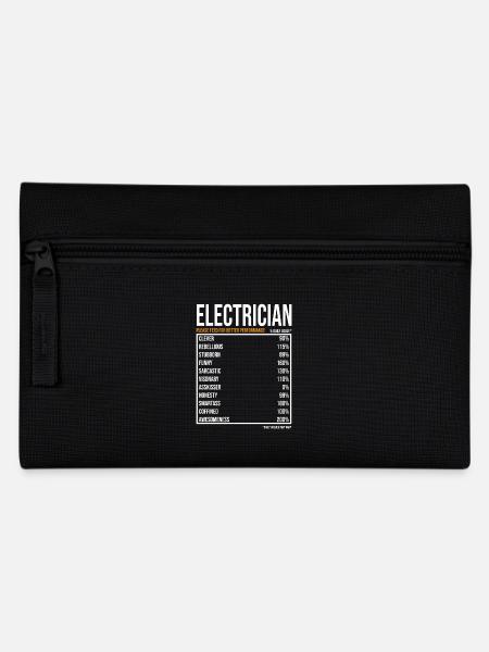Électricien Valeurs quotidiennes Drôle Électricien - Trousse - noir