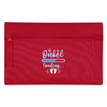 Onkel 2023 loading Nichte Neffe Baby - Federtasche - Rot - Vorne