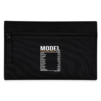 Model Job Spruch - Federtasche - Schwarz - Vorne