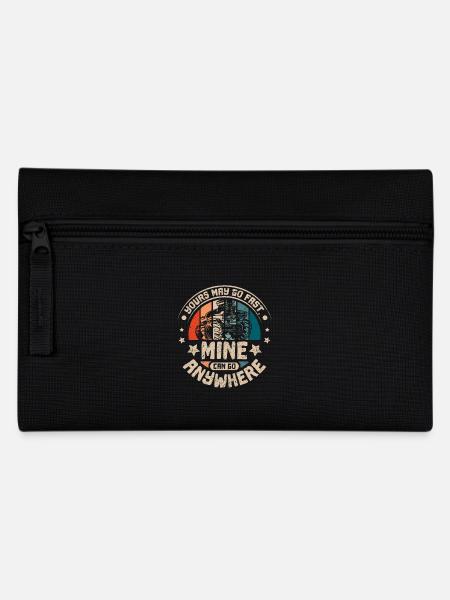 Mine can go anywhere Monster trucks - Federtasche - Schwarz