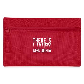 Luxury lies in simplicity - Pencil Case - red - Front