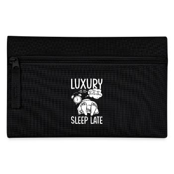 Late risers Long sleep Luxury is Long sleep - Pencil Case - black - Front