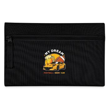 Football Beer Cars - Pencil Case - black - Front