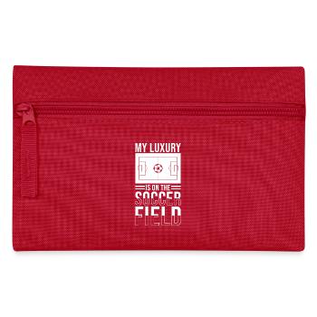 Football footballer saying football pitch - Pencil Case - red - Front