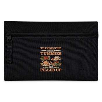 Thanksgiving let our tummies get filled up - Pencil Case - black - Front