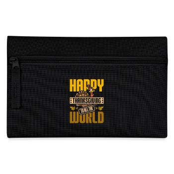 Joyeux remerciements au monde entier - Trousse - noir - Devant