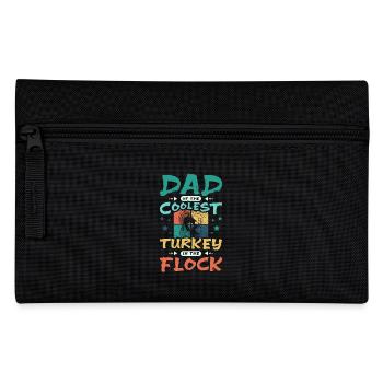 Dad of the coolest turkey in the flock - Federtasche - Schwarz - Vorne