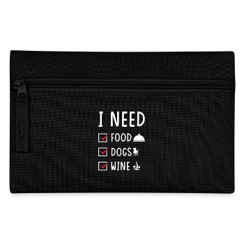 Eating Dogs Wine - Pencil Case - black - Front