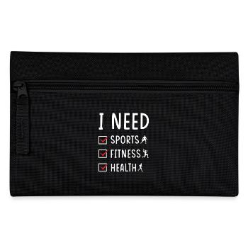 Sport Fitness Health - Pencil Case - black - Front