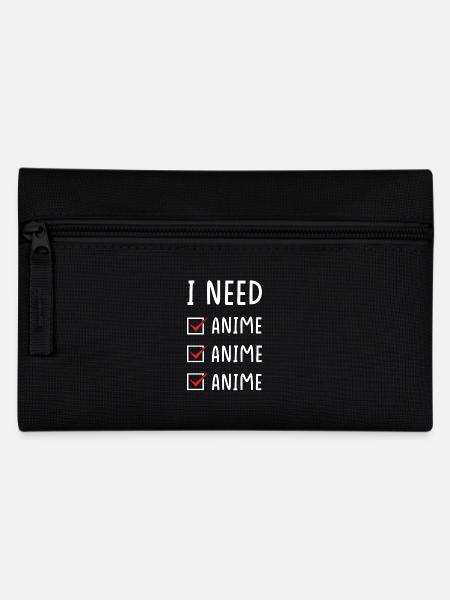 Anime Anime Anime - Pencil Case - black