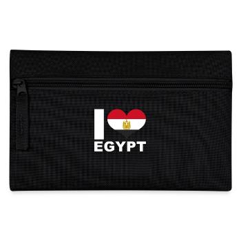 I love Egypt heart flag Egypt - Pencil Case - black - Front
