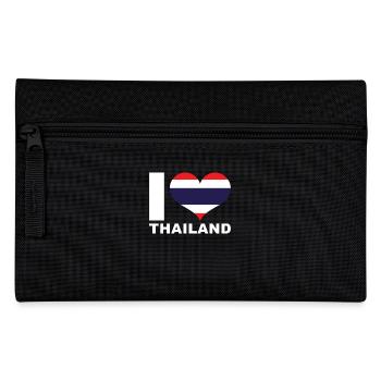 I love Thailand heart flag Thailand - Pencil Case - black - Front