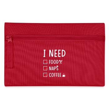 Manger du café endormi - Trousse - rouge - Devant