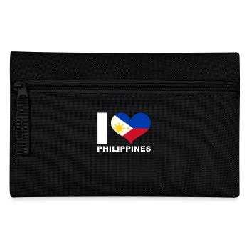 Ich liebe Philippinen Herz Flagge Philippinen - Federtasche - Schwarz - Vorne