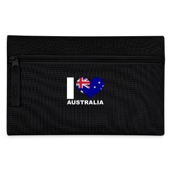 Ich liebe Australien Herz Flagge Australien - Federtasche - Schwarz - Vorne