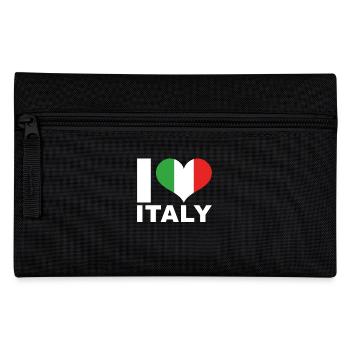 I love Italy heart flag Italy - Pencil Case - black - Front