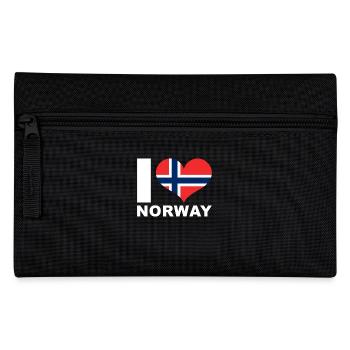 J’aime la Norvège drapeau du cœur Norvège - Trousse - noir - Devant