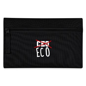 not CEO more ECO environmental awareness - Pencil Case - black - Front