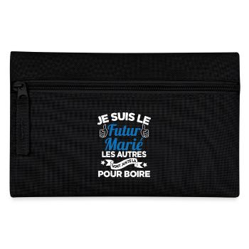 Cadeau de célibataire pour un futur marié - Trousse - noir - Devant
