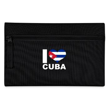 J’aime Cuba drapeau du cœur Cuba - Trousse - noir - Devant