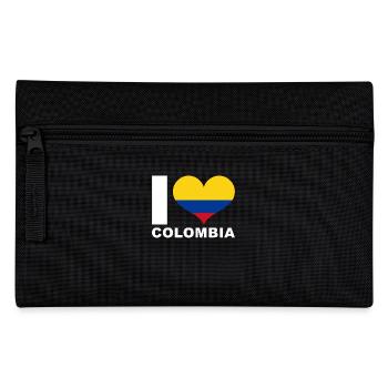 Ich liebe Kolumbien Herz Flagge Kolumbien - Federtasche - Schwarz - Vorne