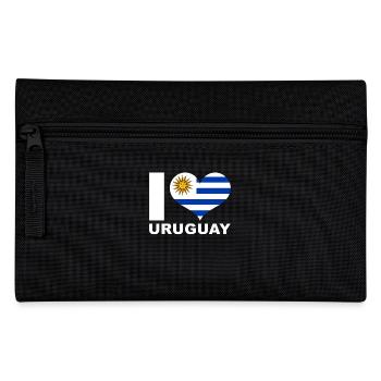 Ich liebe Uruguay Herz Flagge Uruguay - Federtasche - Schwarz - Vorne