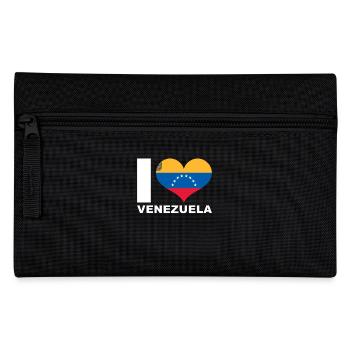 I love Venezuela heart flag Venezuela - Pencil Case - black - Front