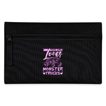 Cette fille adore les camions Monster - Trousse - noir - Devant