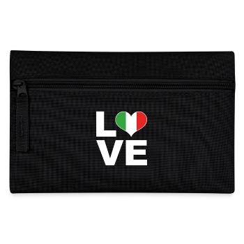 I love Italy heart flag Italy - Pencil Case - black - Front