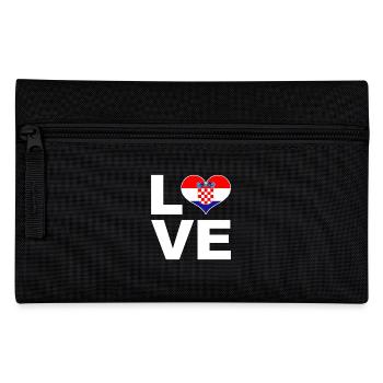 I love Croatia heart flag Croatia - Pencil Case - black - Front